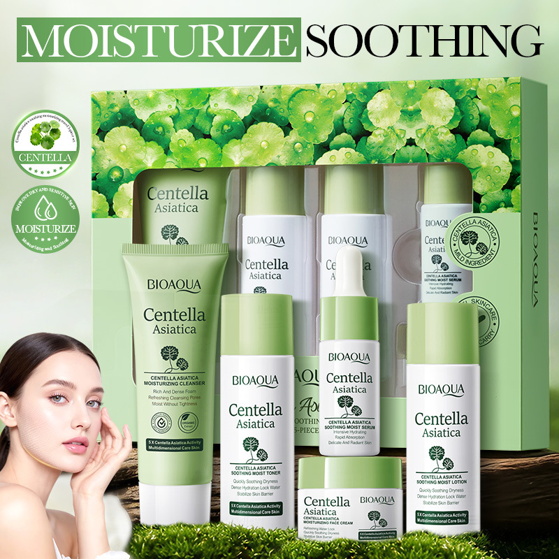 Skincare Centella - 5 pièces/ensemble BIOAQUA Centella Asiatica, ensembles