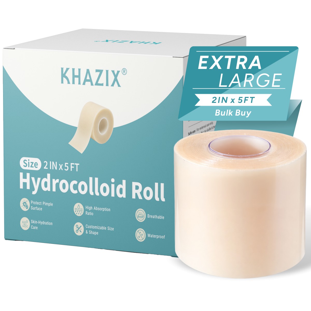 Hydrocolloid Acne Patch - Pansement hydrocolloïde KHAZIX en rouleau 2