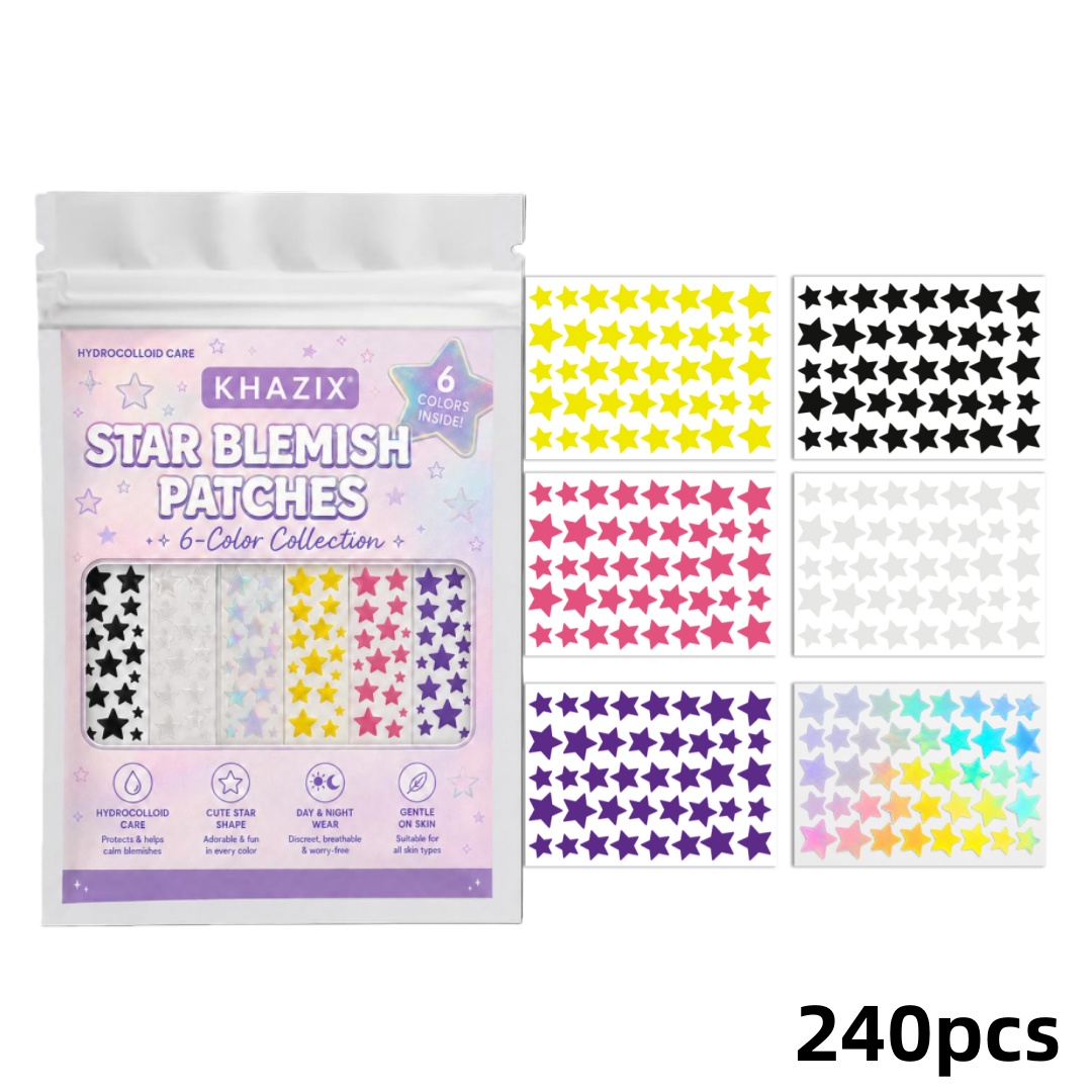 Hydrocolloid Acne Patch - 240 Patchs Étoiles Hydrocolloïdes pour le
