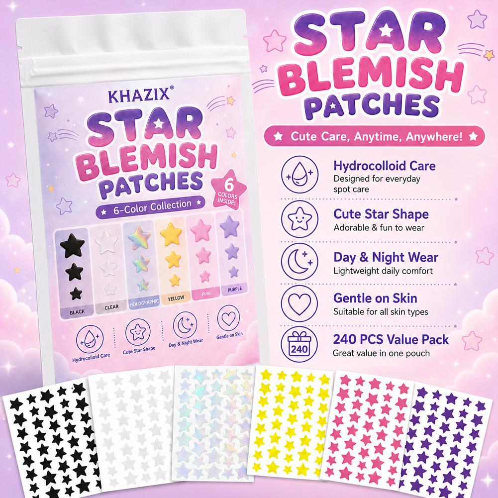 240 Patchs Étoiles Hydrocolloï - Hydrocolloid Acne Patch avis et prix
