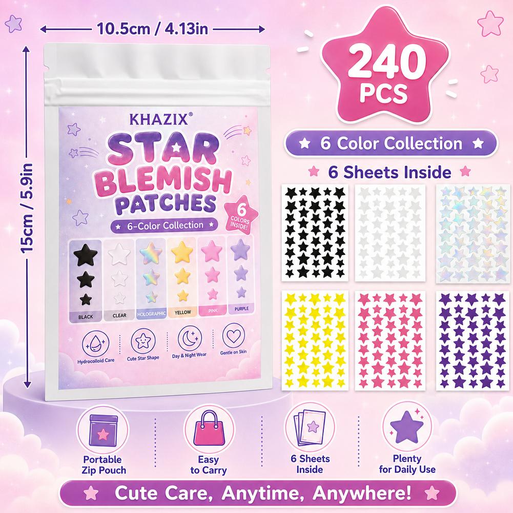 240 Patchs Étoiles Hydrocolloï - Hydrocolloid Acne Patch avis et prix